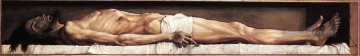 der Körper des toten Christus im Grab Religiosen Hans Holbein der Jüngere Nacktheit Ölgemälde